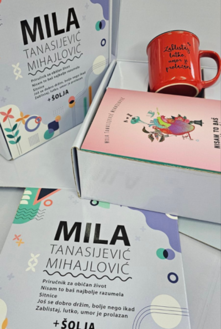 mila tanasijević mihajlović komplet od 5 knjiga crvena šolja 