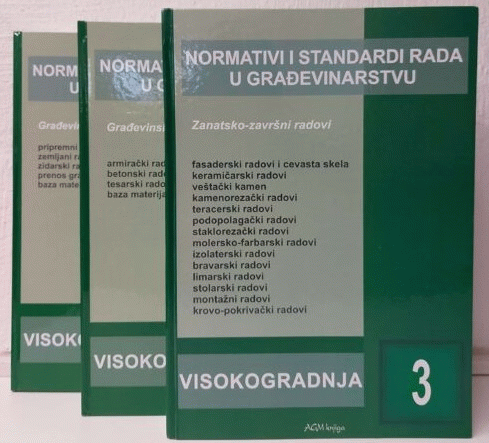 Normativi i standardi rada u građevinarstvu : visokogradnja 1-3